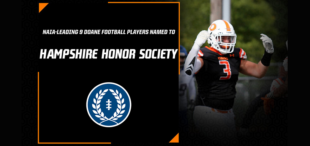 Football Places Nine on Hampshire Honor Society