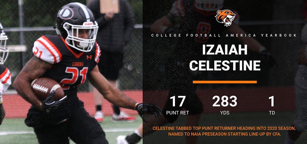 Celestine Named to Preseason Football Honor