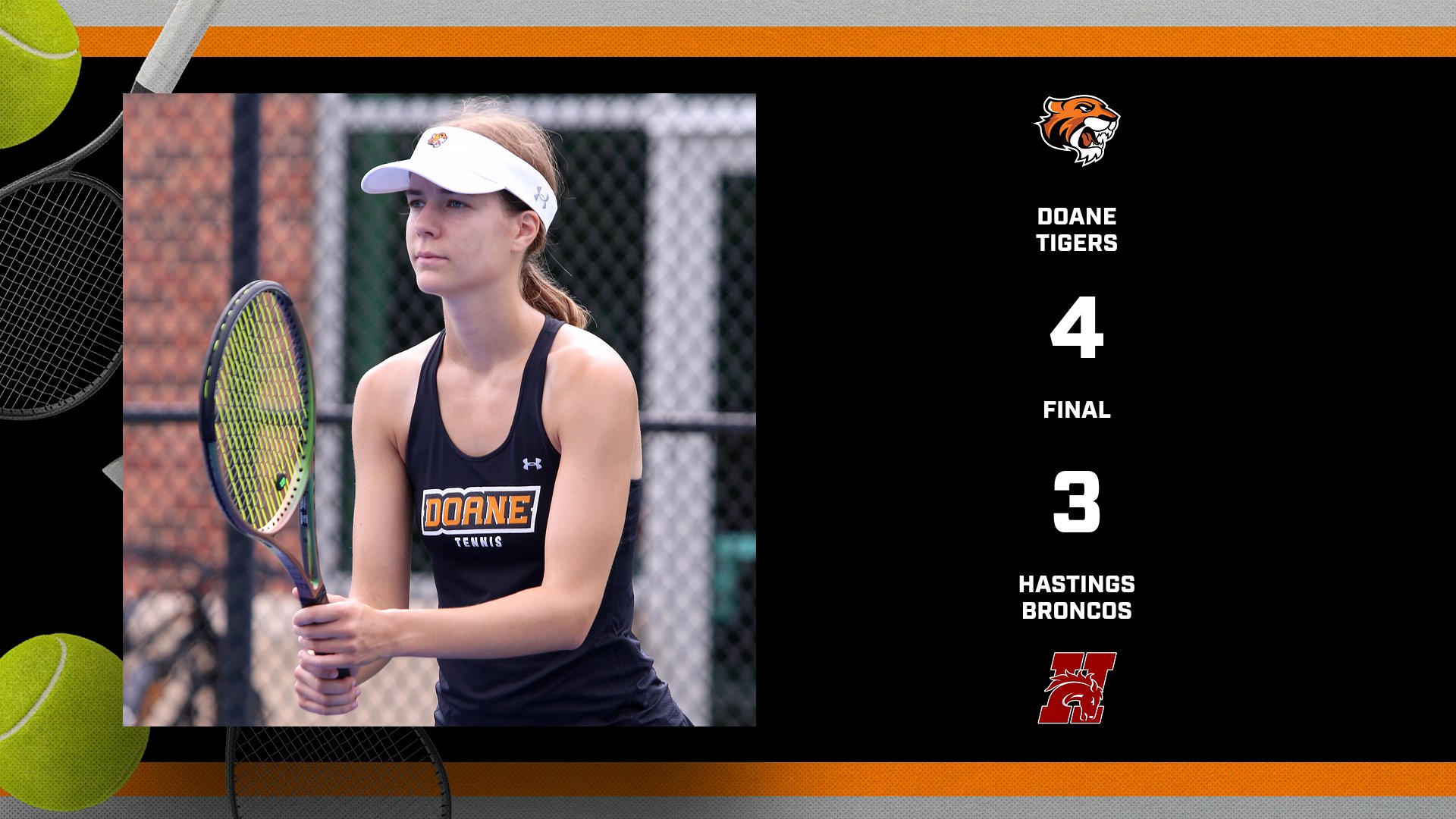 Women's Tennis Uses Depth to Rally Past Hastings
