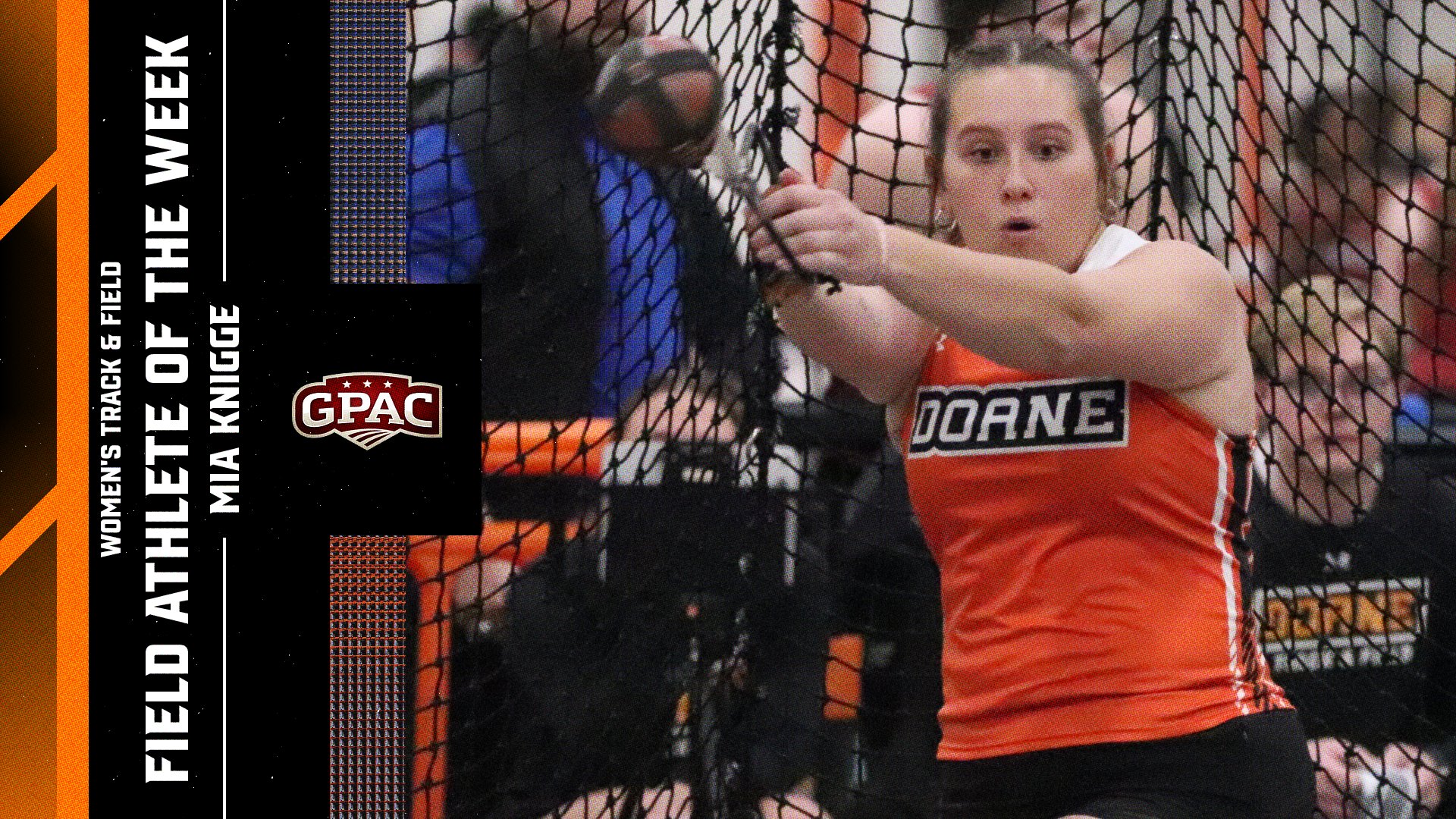 Knigge Named GPAC Women's Field Athlete of the Week