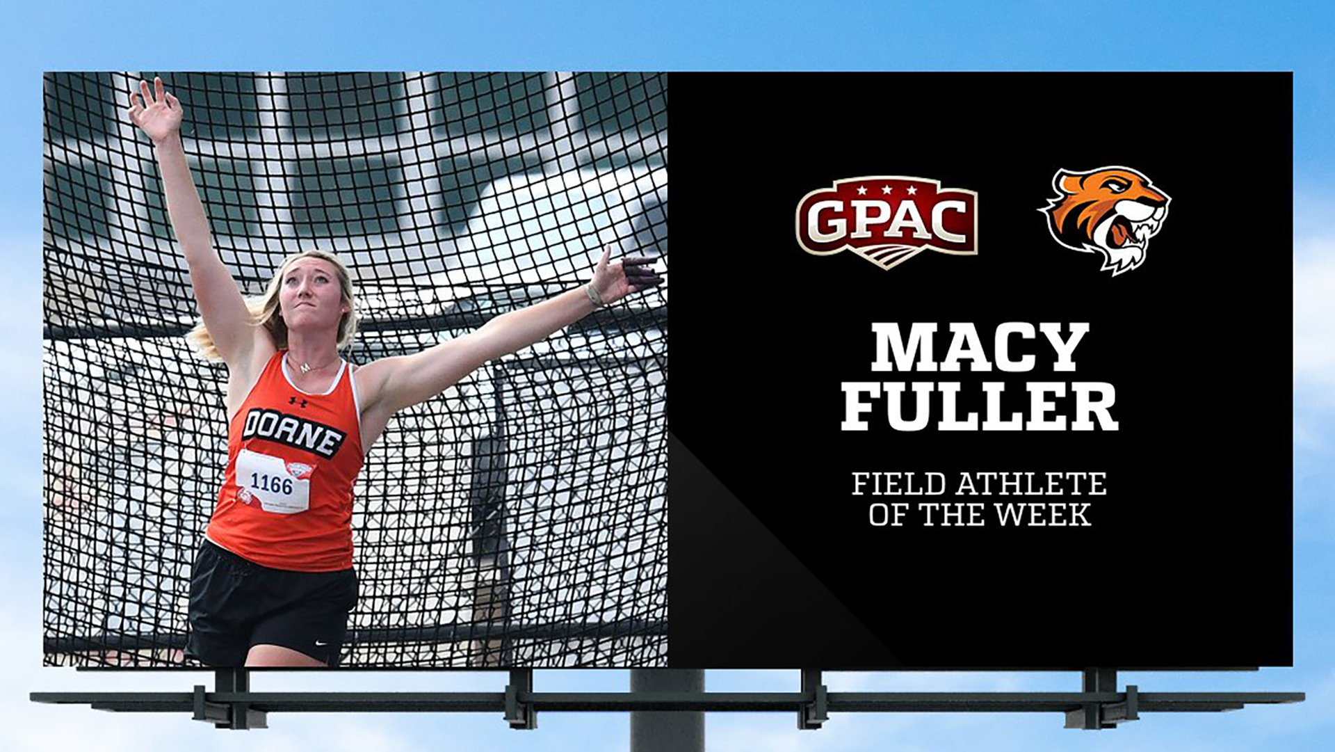 Fuller Named GPAC Field Athlete of the Week